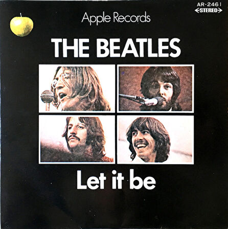 THE BEATLES - Let It Be - Japonya 1970 Basım  45lik Plak - Temiz 2. el