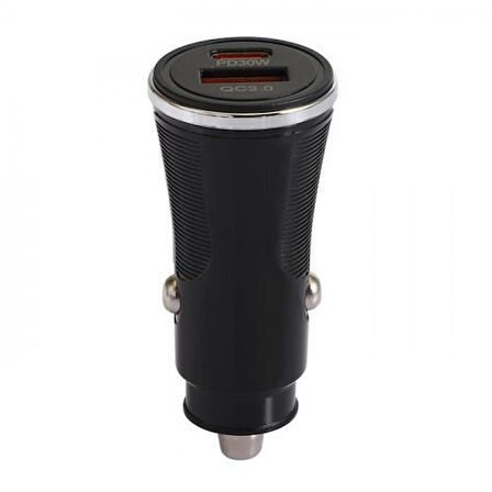 Coofbe Turbo Şarj Akım Korumalı 48W Araç Şarjı USB +Type-C Girişli QC3.0 Araç Çakmaklık Şarj Başlığı