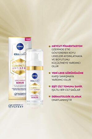 Nivea Luminious630 Leke Karşıtı Serum 30 ml - Masaj Seti Hediyeli