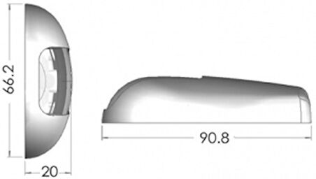 Ledli navigasyon fenerleri. Yana montaj İskele Feneri 12/24V