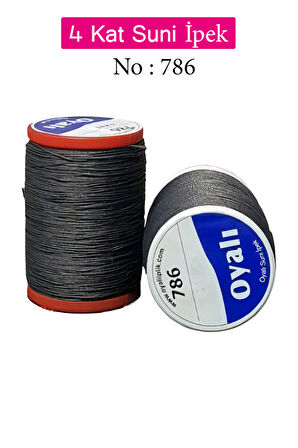 Oyalı 4 Kat Suni İpek İplik İğne Oyası Boncuk İpi Tığ Oyası No:786
