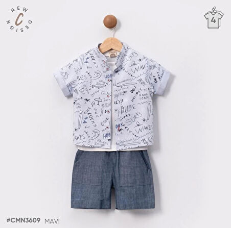 Babydoll 2li Takım Cumino Mavi