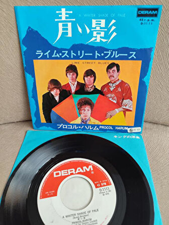 PROCOL HARUM - A Whiter Shade Of Pale / Lime Street Blues - 1972 Japonya Basım 45lik Plak 2. el