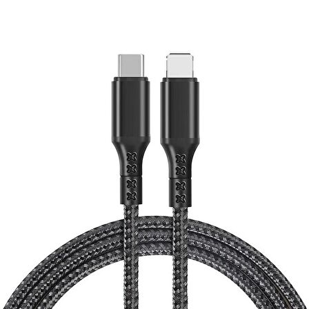  Coofbe 1Mt Turbo Şarj 27W Type-C to iPhone Şarj Kablosu İphone 11 12 13 14 Pro Max Şarj Kablosu