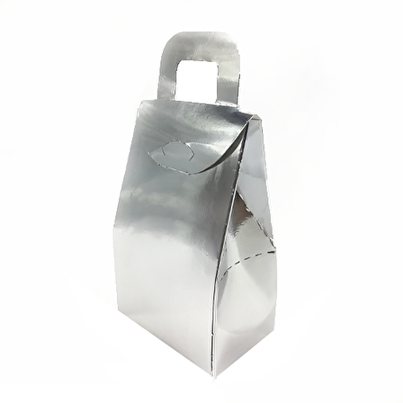 HEDİYE ÇANTA GRİ 5CM X 7 CM 10'LU