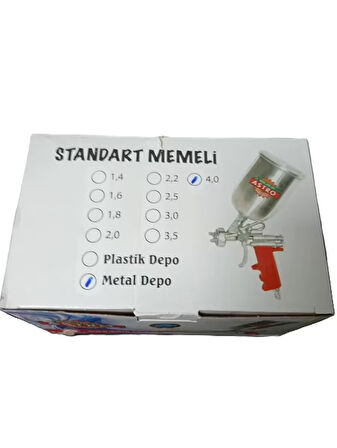 4 Numara Üstten Hazneli Metal Depolu Jelkot Tabancası