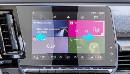 Renault Austral Multimedya Ekran Koruyucu Şeffaf Nano 9 inç