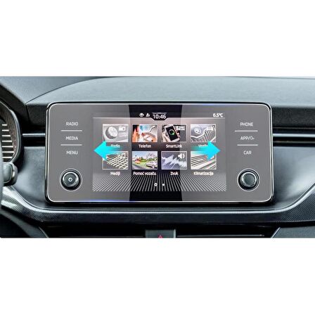 Skoda Fabia 8 İnç Ekran Koruyucu Multimedya Bolero Nano 