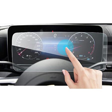 Mercedes EQE 350+ 12.3 İnç Dijital Gösterge Ekran Koruyucu