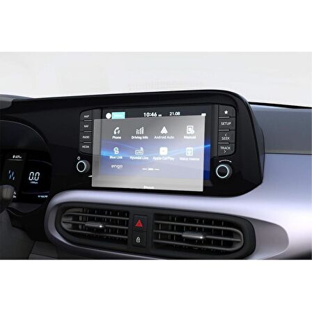 Hyundai i10 8 İnç Mat Ekran Koruyucu Multimedya Şeffaf