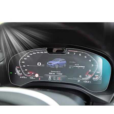 BMW 520i G30 Mat Ekran Koruyucu Şeffaf Dijital Gösterge