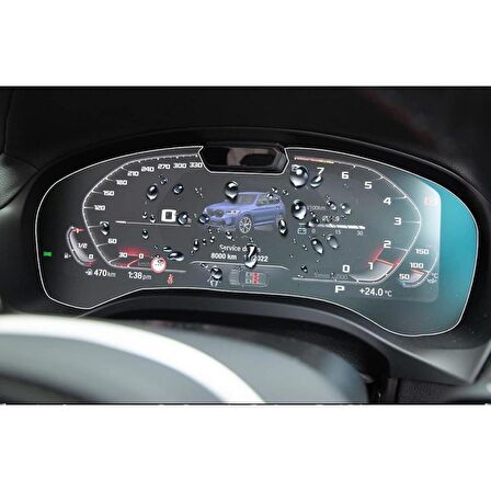 BMW 520i G30 Ekran Koruyucu Nano Şeffaf Dijital Gösterge