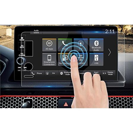 Honda Type-R 9 inç Multimedya Ekran Koruyucu Nano Şeffaf