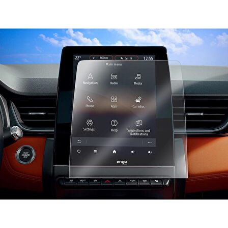 Renault Captur 9.3 inç Multimedya Mat Ekran Koruyucu