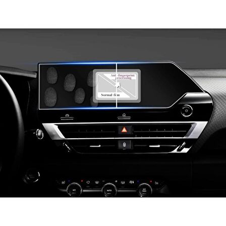 Citroen C4 10 İnç Mat Ekran Koruyucu Multimedya Şeffaf