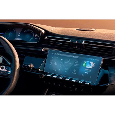 Peugeot 508 10 inç Ekran Koruyucu Multimedya Şeffaf Nano