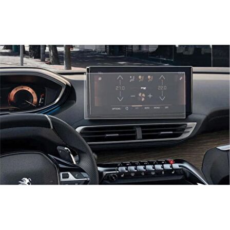 Peugeot 5008 10 inç Mat Ekran Koruyucu Multimedya Şeffaf 