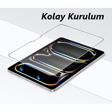 Apple iPad Pro 13 inç Ekran Koruyucu Nano Şeffaf 2024