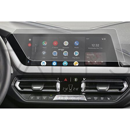 BMW 116d 10.25 inç Mat Multimedya Ekran Koruyucu Şeffaf