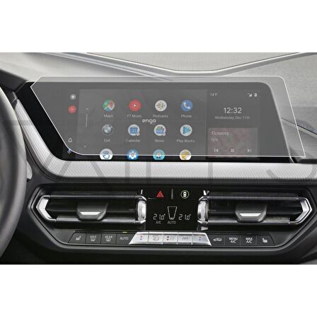 BMW 116d 10.25 inç Mat Multimedya Ekran Koruyucu Şeffaf
