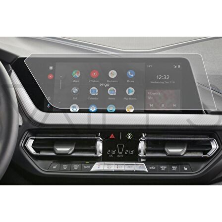 BMW 116d 10.25 inç Mat Multimedya Ekran Koruyucu Şeffaf