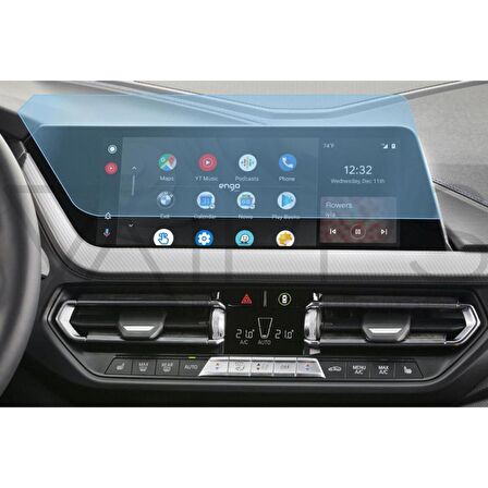BMW 118i 10.25 inç Multimedya Ekran Koruyucu Şeffaf Nano
