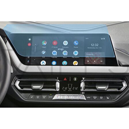 BMW 118i 10.25 inç Multimedya Ekran Koruyucu Şeffaf Nano