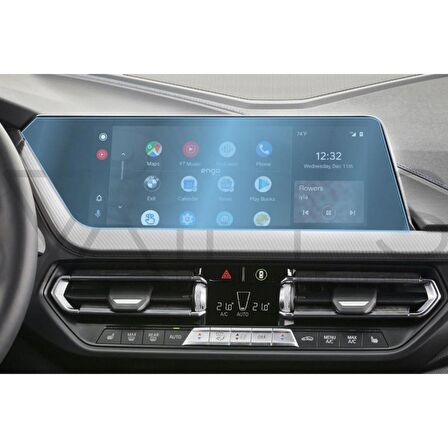 BMW 218i 10.25 inç Multimedya Ekran Koruyucu Şeffaf Nano