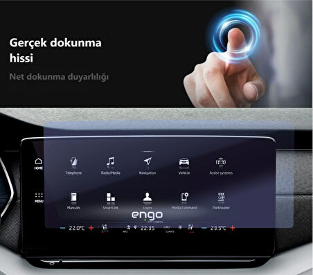 Skoda Octavia 10 inç Ekran Koruyucu Multimedya Nano