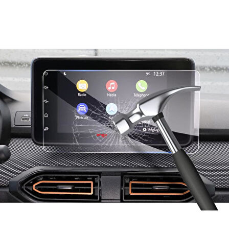 Renault Taliant 8 inç Multimedya Ekran Koruyucu Şeffaf