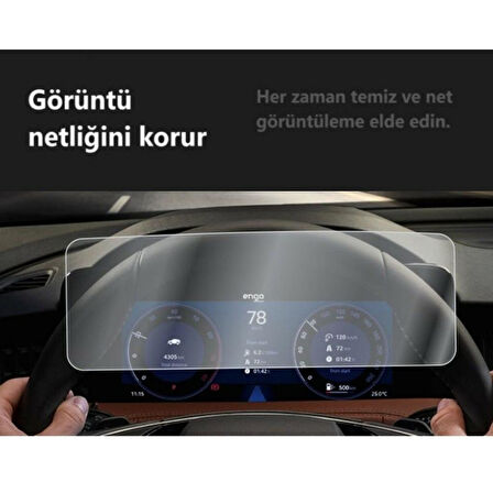 Skoda Kodiaq 10.25 inç Mat Ekran Koruyucu Dijital Gösterge