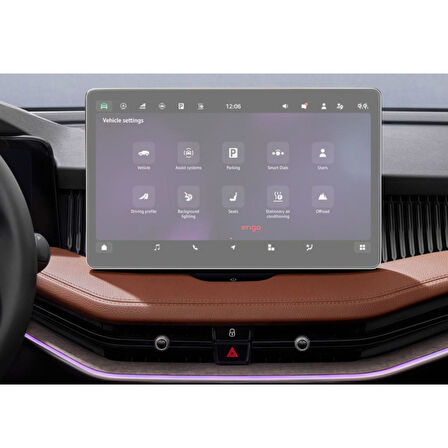 Skoda Kodiaq 10 inç Mat Ekran Koruyucu Multimedya Şeffaf