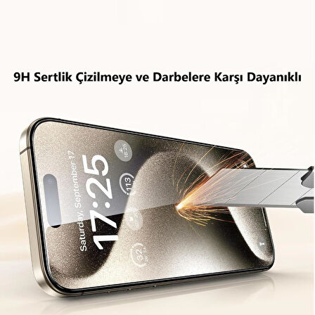 Apple iPhone 16 Ekran Koruyucu Nano Şeffaf Esnek 9H