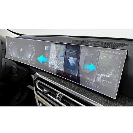 BMW i4 M50 Ekran Koruyucu Şeffaf Nano Tam Kaplama Tek Parça
