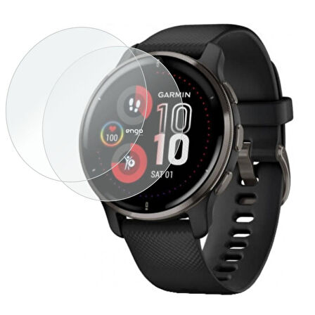 Garmin Swim 2 Mat Ekran Koruyucu TPU Film Şeffaf 2 Adet