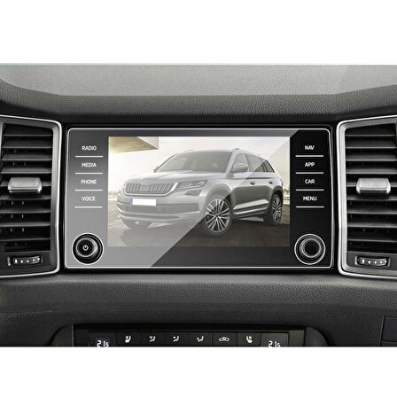 Skoda Kodiaq Mat Ekran Koruyucu 8 inç Multimedya Şeffaf
