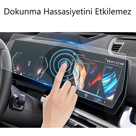 BMW X2 Ekran Koruyucu Kavisli Ekran İle Uyumlu Tek Parça