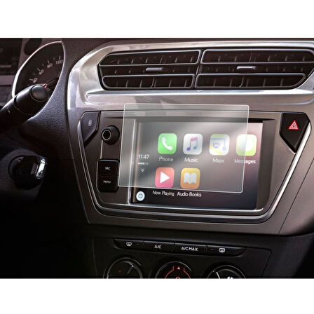 Citroen C-Elysee Mat Ekran Koruyucu 7 inç Multimedya