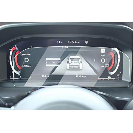 Nissan Juke 12.3 inç Mat Ekran Koruyucu Dijital Gösterge