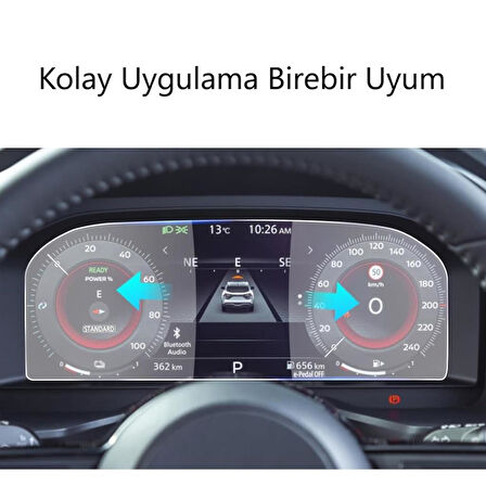 Nissan Juke 12.3 inç Mat Ekran Koruyucu Dijital Gösterge