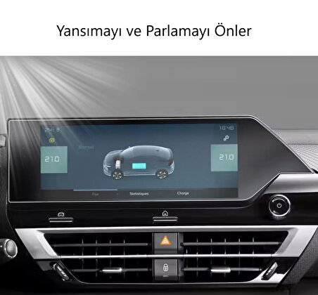 Citroen E-C4 10 inç Mat Ekran Koruyucu Multimedya Navigasyon