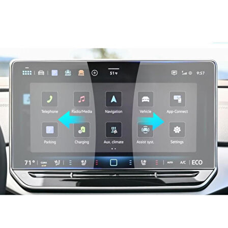 Volkswagen ID.Buzz 12.9 inç Mat Ekran Koruyucu Multimedya