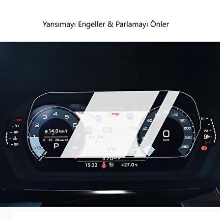 Audi A3 Mat Ekran Koruyucu 10.1 inç 8Y Dijital Gösterge 2025