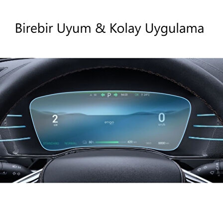 BYD TANG 12.3 inç Ekran Koruyucu Dijital Gösterge Nano