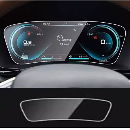 BYD TANG 12.3 inç Ekran Koruyucu Dijital Gösterge Nano