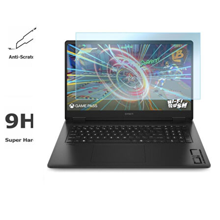 HP Omen 17 17.3 inç Ekran Koruyucu Nano 16:9 Parlak Şeffaf