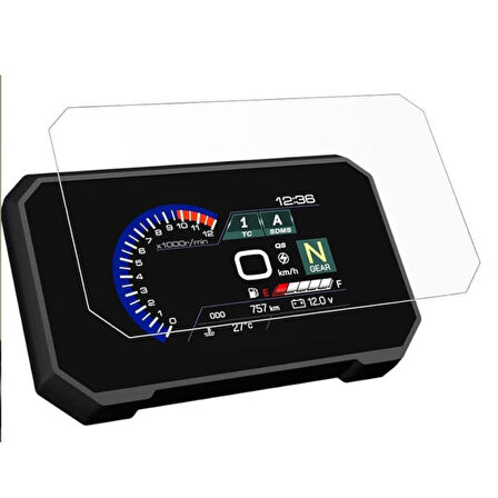 Yamaha R9 Ekran Koruyucu 5 inç Nano TFT Dijital Gösterge