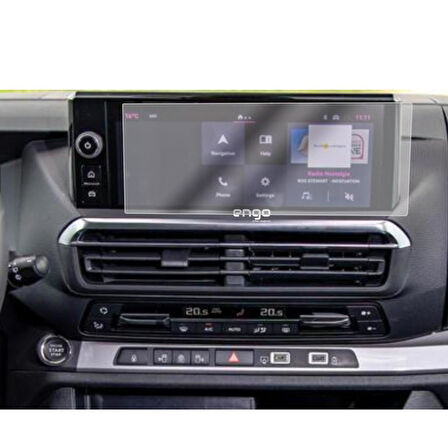 Fiat Scudo 10 inç Mat Ekran Koruyucu Multimedya Şeffaf
