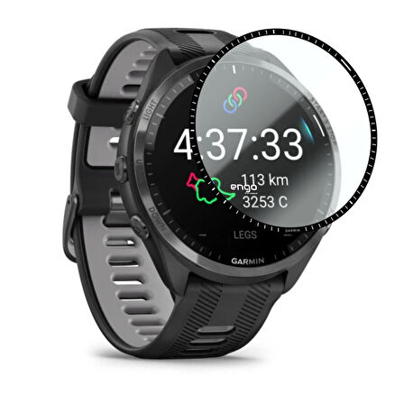 Garmin Forerunner 965 Ekran Koruyucu Flexible Tam Kaplama