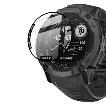 Garmin Instinct 2X 50mm Ekran Koruyucu Flexible Tam Kaplama